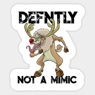 Roleplaying Mimic Creature RPG Joke Meme DM PnP Christmas Sticker